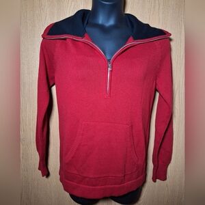 Lauren Ralph Lauren Women's Red Zip-Up Sweater